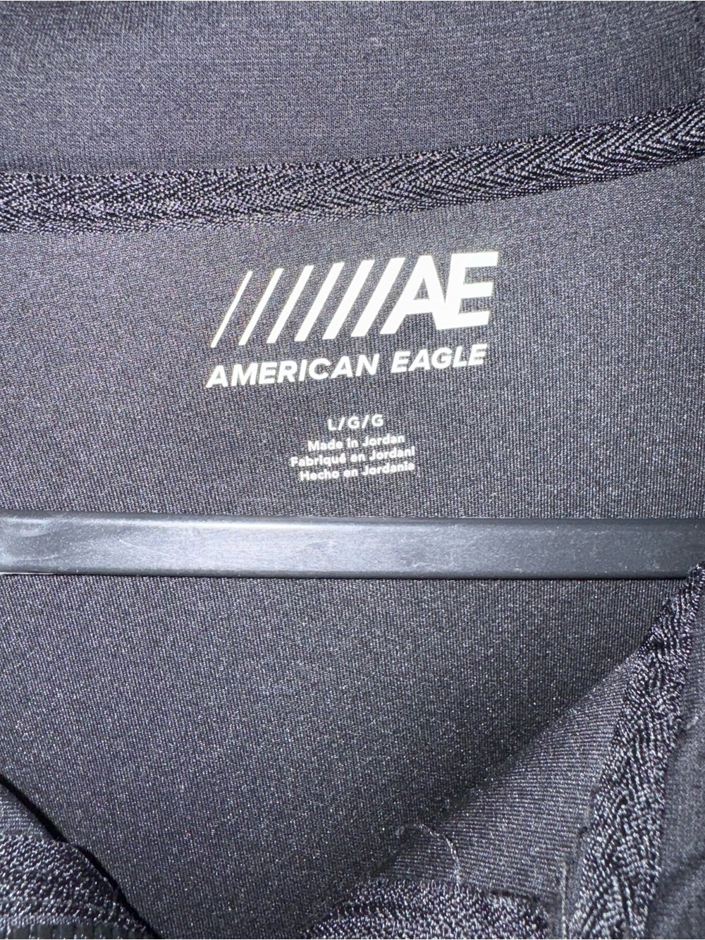 American Eagle Outfitters Black Zip-Up Hooded Sweater - Picture 3 of 4